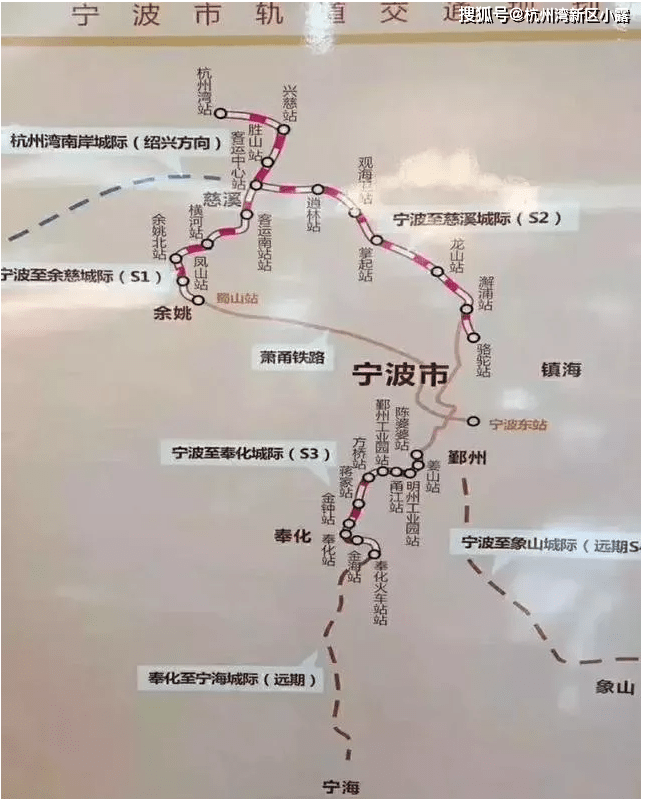 (s2)至寧波杭甬高速複線:雙向6車道-設計時速約120km/h杭甬高速公路