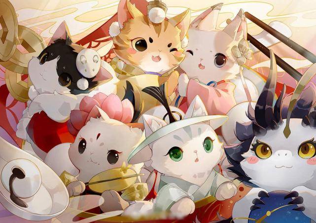 原创阴阳师大佬画式神猫喊话官方要被忘川风华录养猫玩法馋哭了