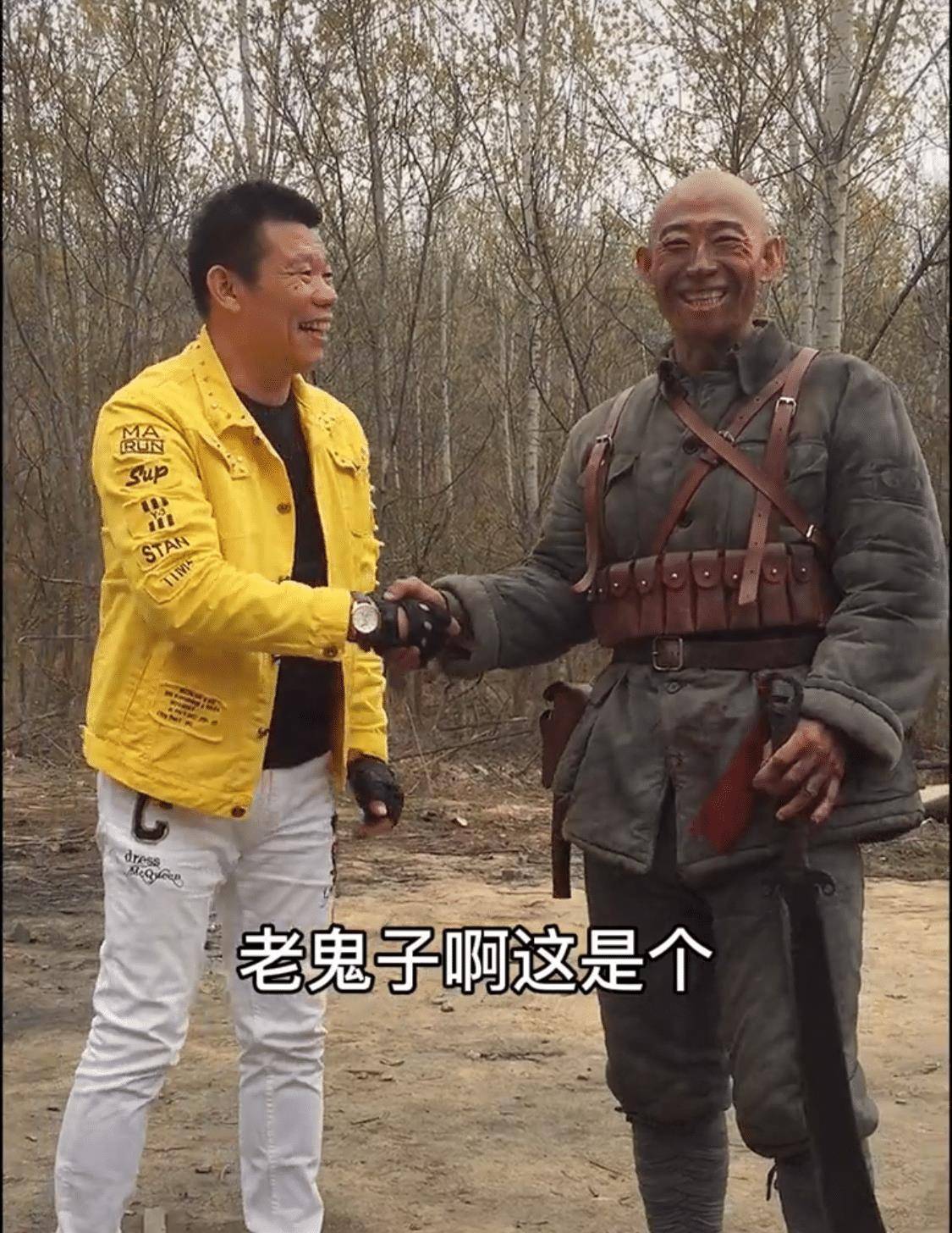 "黑岛森田"的是"鬼子专业户"杨清文,扮演358团骑兵连队长"孙德胜"的则