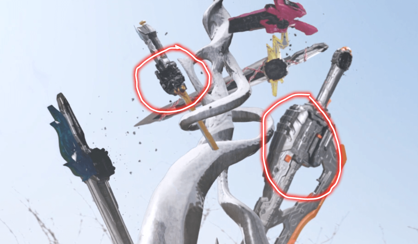 图片[4]-假面骑士圣刃：特效竟然也有Bug，烟剑和风双剑穿帮，书剑未分离-魔性次元