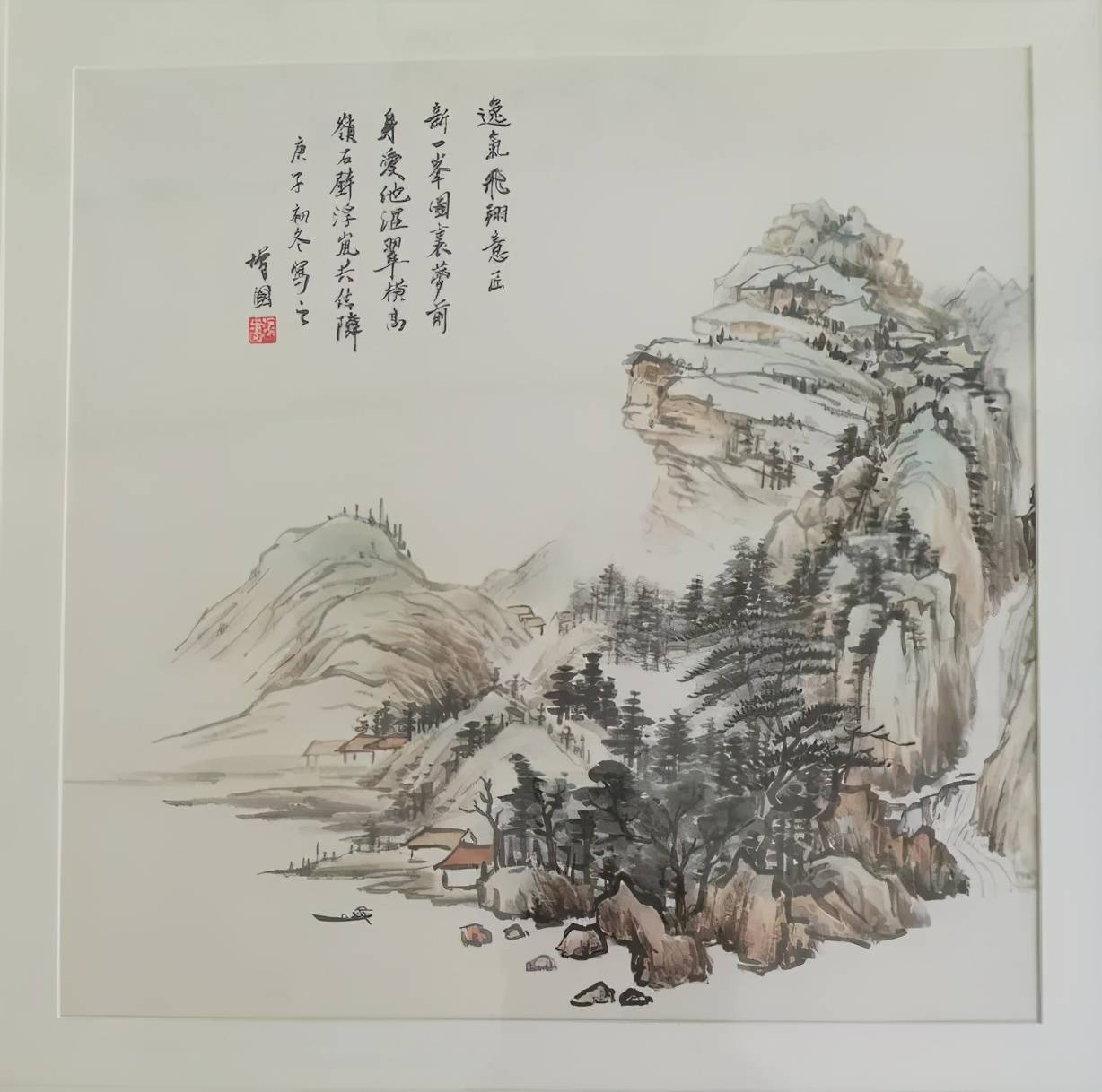 翰墨慶華誕丹青繪初心膠州一中舉辦慶祝師生書畫展