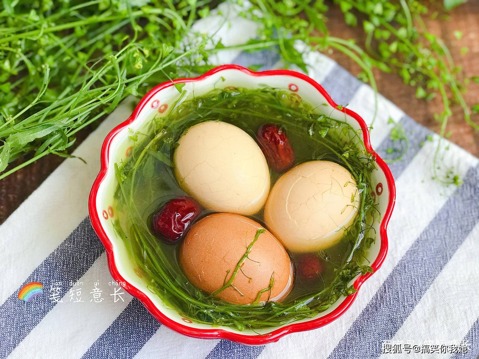 原创农历三月三,用这野菜煮鸡蛋,老人孩子喝1碗,寓意一年健康平安