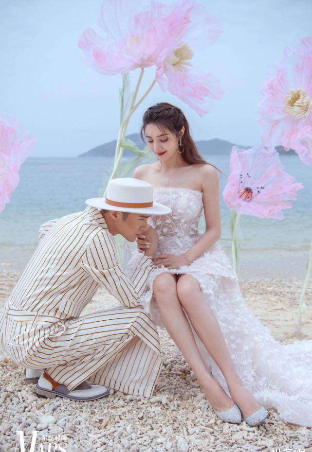 麦迪娜挺孕肚与姜潮拍大片爬梯子骑马玩转浪漫三年抱俩超恩爱