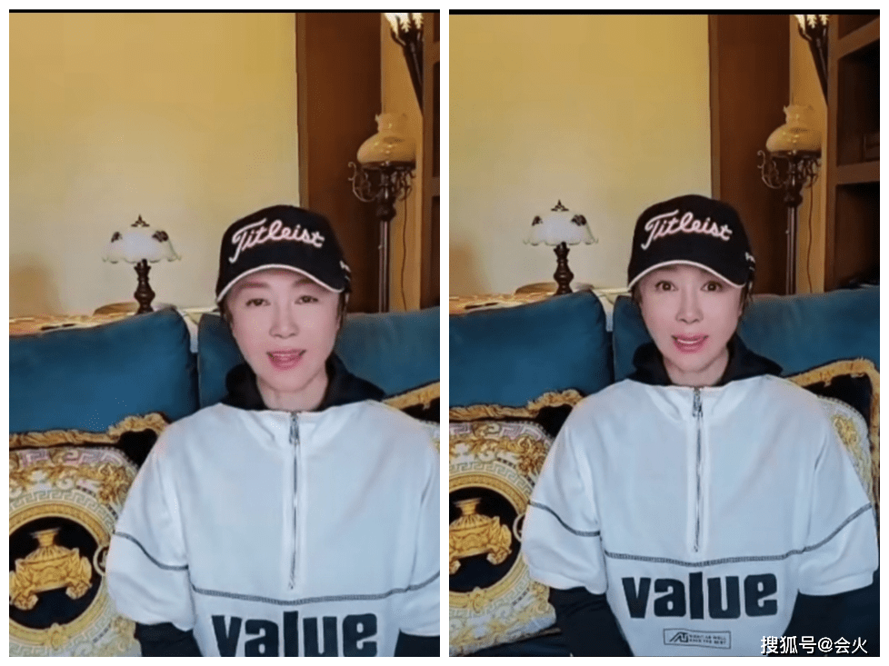 傅艺伟上阵打高尔夫动作专业,皮肤白嫩容光焕发