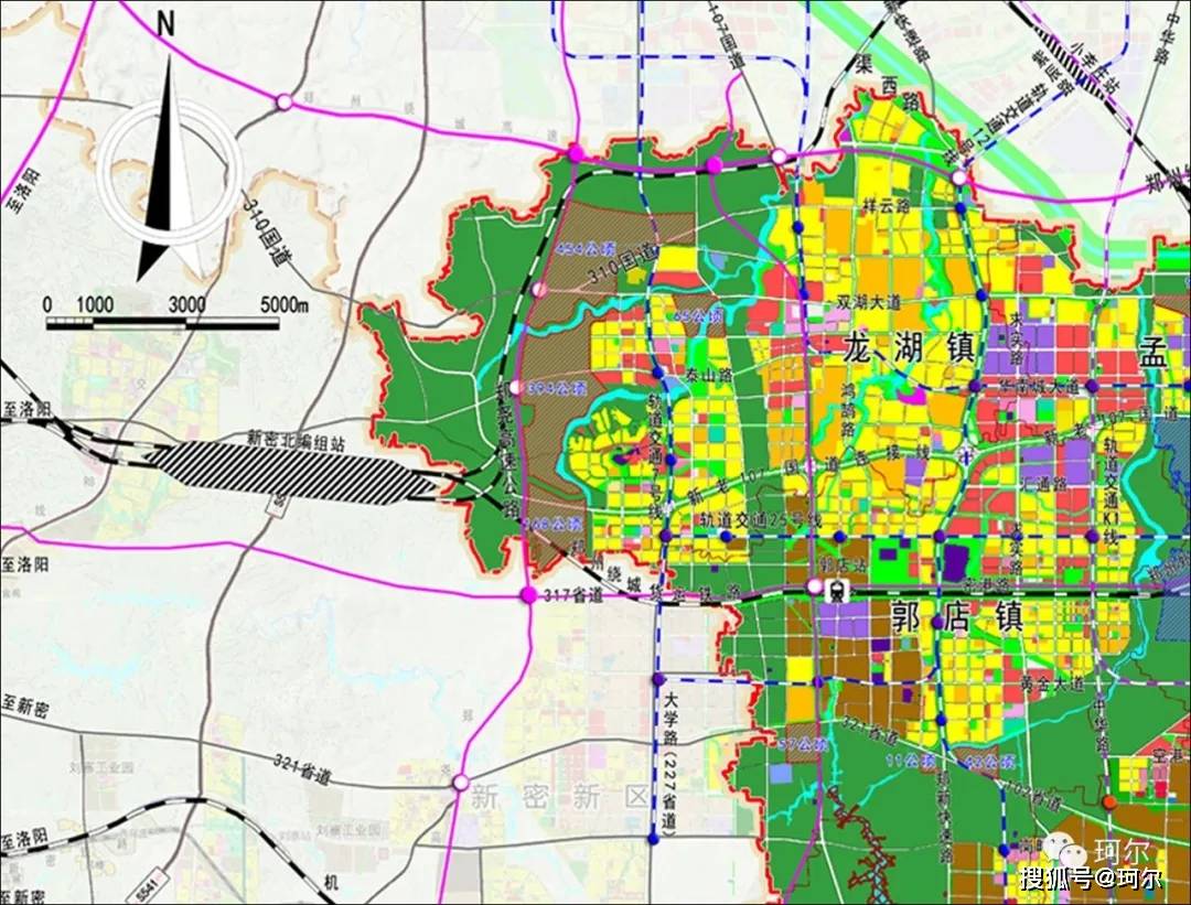郑州这条放射性主干道将穿越新规划的编组站对于路网成型和沿线发展将