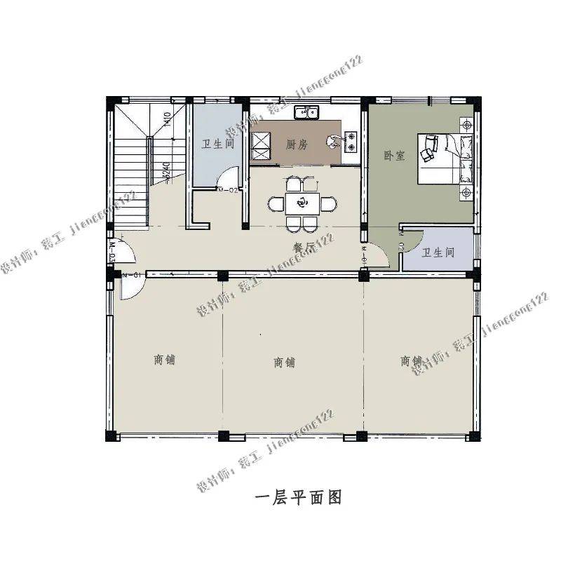 4款农村自建商铺设计,又漂亮又实用,原来商铺还能这样建