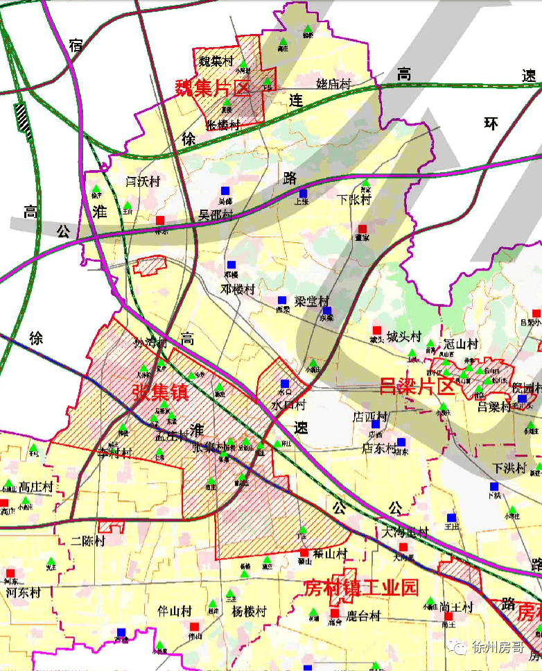 房村镇:现状村庄102个■集聚提升类村庄18个■特色保护类村庄13个