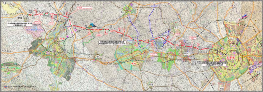 成绵高速第三复线规划图片