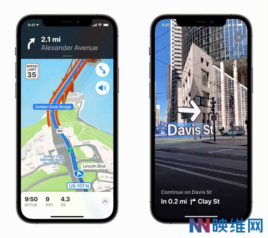 Ios15为苹果地图带来全新ar导航功能 Iphone