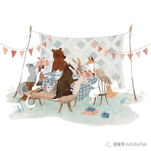 插画vanessagillings优雅安静的旧时光