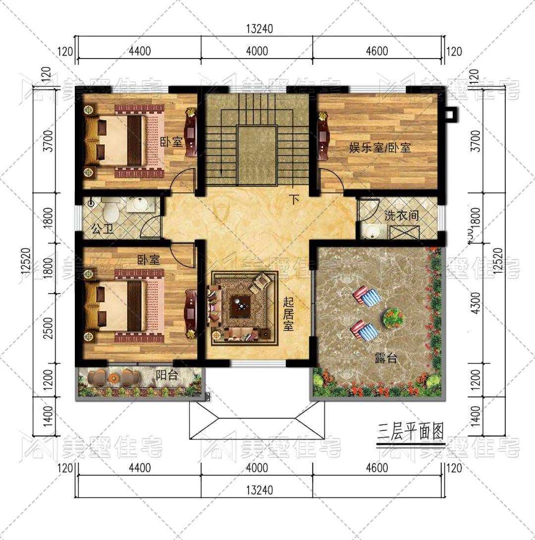 原創60萬建起的豪華歐式別墅挑空客廳旋轉樓梯浪漫大方更有娛樂室書房