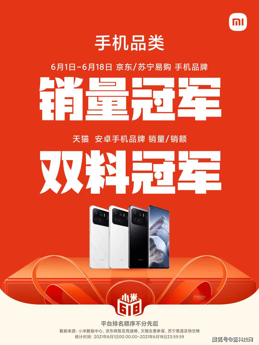 榜首|高端手机稳居榜首、AIoT斩获158项第一，小米618支付金额破190亿元