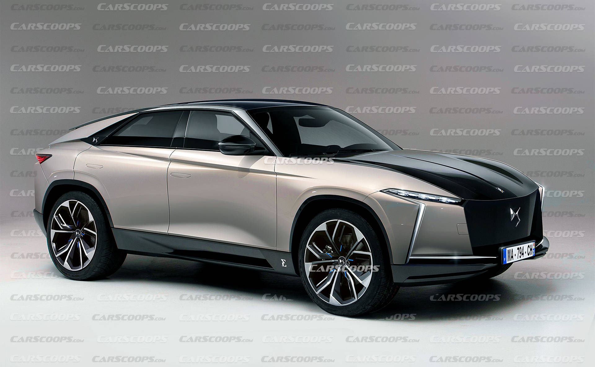 全新ds9crossback轿跑suv渲染图将和奔驰gle轿跑及宝马x6竞争