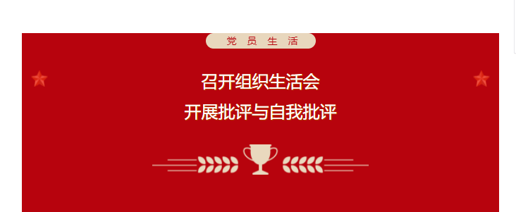 党员生活 召开组织生活会 开展批评与自我批评