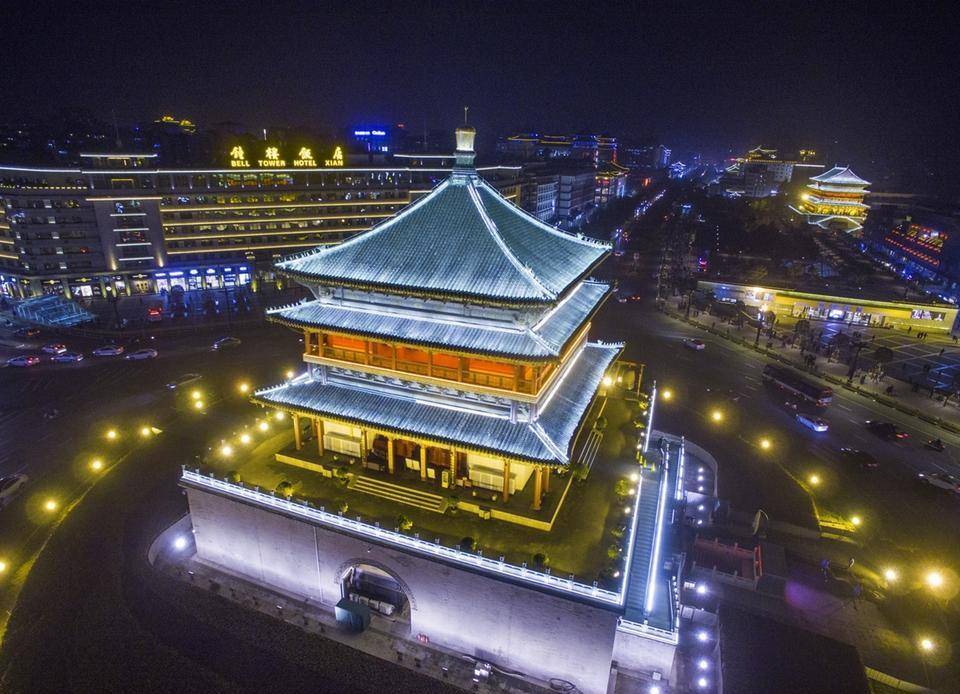 原创中国古代中形制最大,保存最完整的一座钟楼, 悬挂着5吨重的景云钟