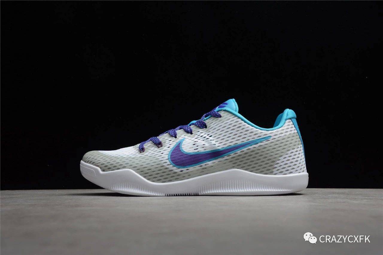 科比选秀日nikekobe11emdraftday耐克蓝白紫篮球鞋