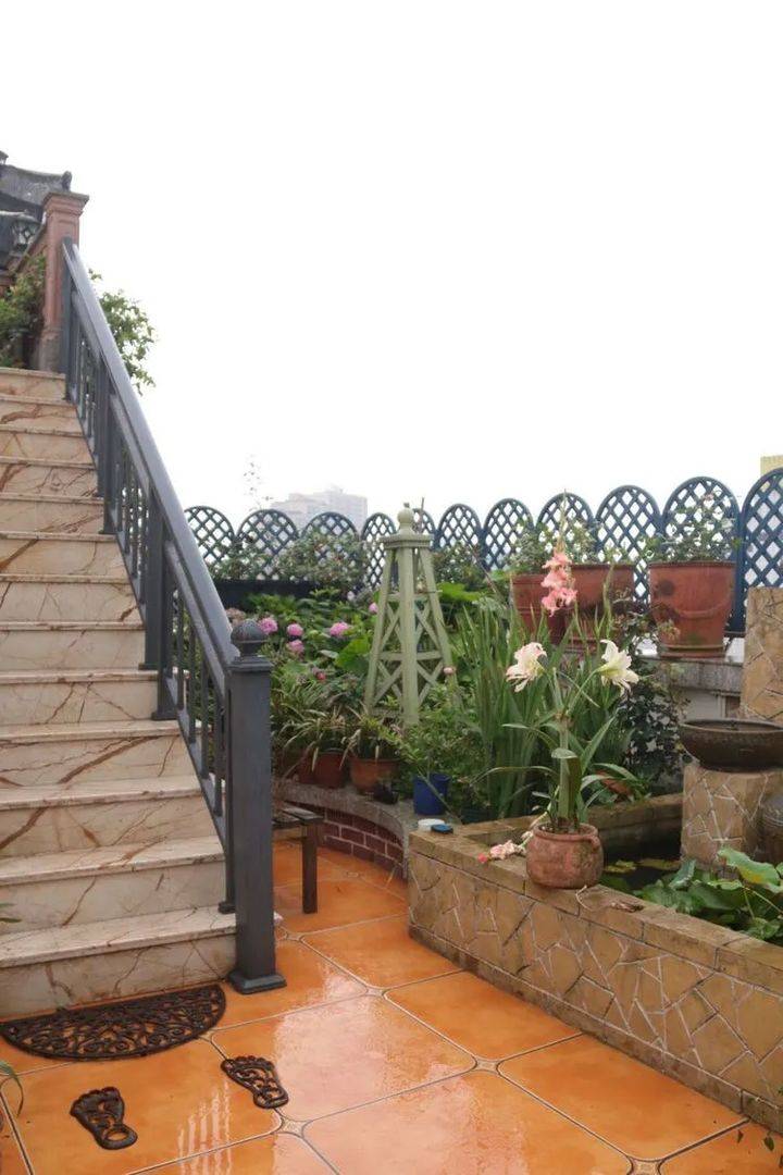 原创4年前买了8楼带240㎡露台的顶层房如今成了全小区最美的屋顶