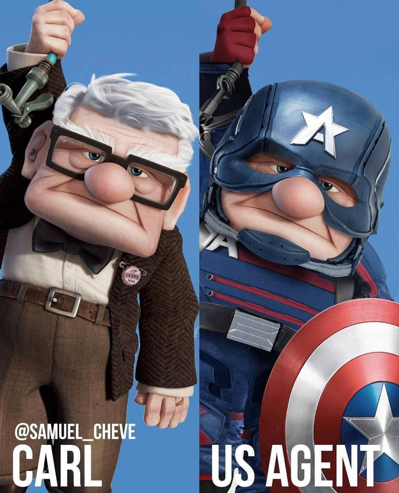 迪士尼角色变成漫威形象,安娜公主化身超级英雄,弗林变成洛基