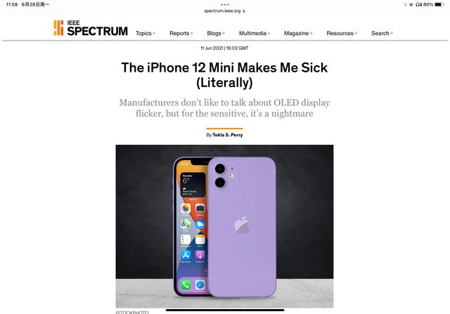 The iPhone 12 Mini Makes Me Sick (Literally) - IEEE Spectrum
