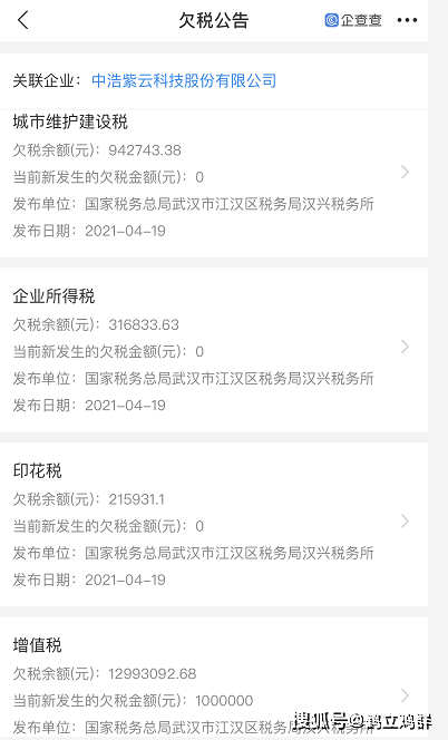 湖北中浩紫云被爆欠税千万元：涉嫌兜售股权非法集资(图2)