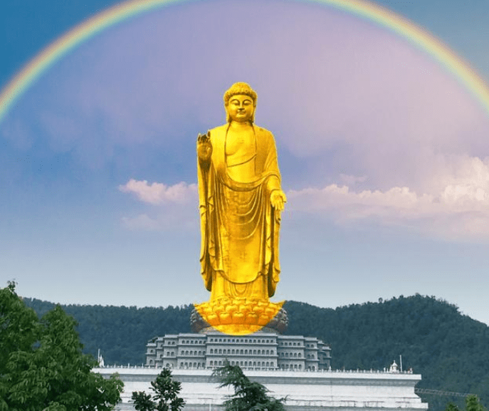 8亿建一大佛,外层镀金光芒四射,门票让人直呼拜不起!_佛像