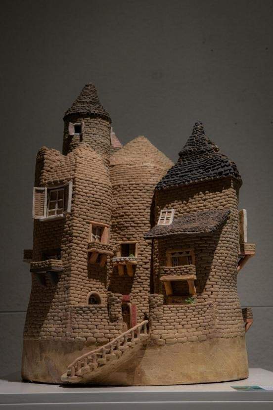 陶泥作品城堡图片