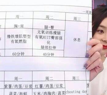 体重|袁姗姗晒减肥食谱，身高165体重不足90斤，网友：我也要吃