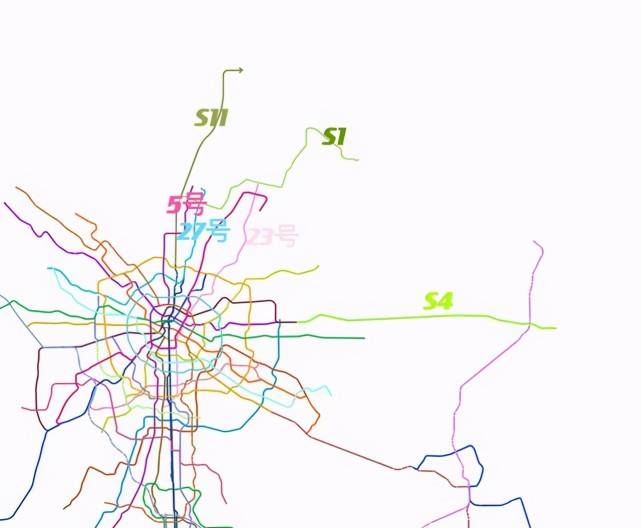 近日成都地铁发布最新轨道交通规划,规划显示除了整个东偏北地区规划