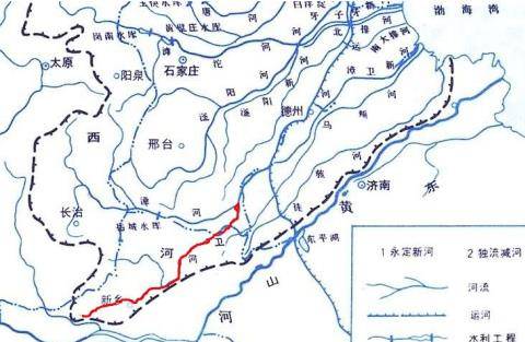 保定拒马河流经示意图图片