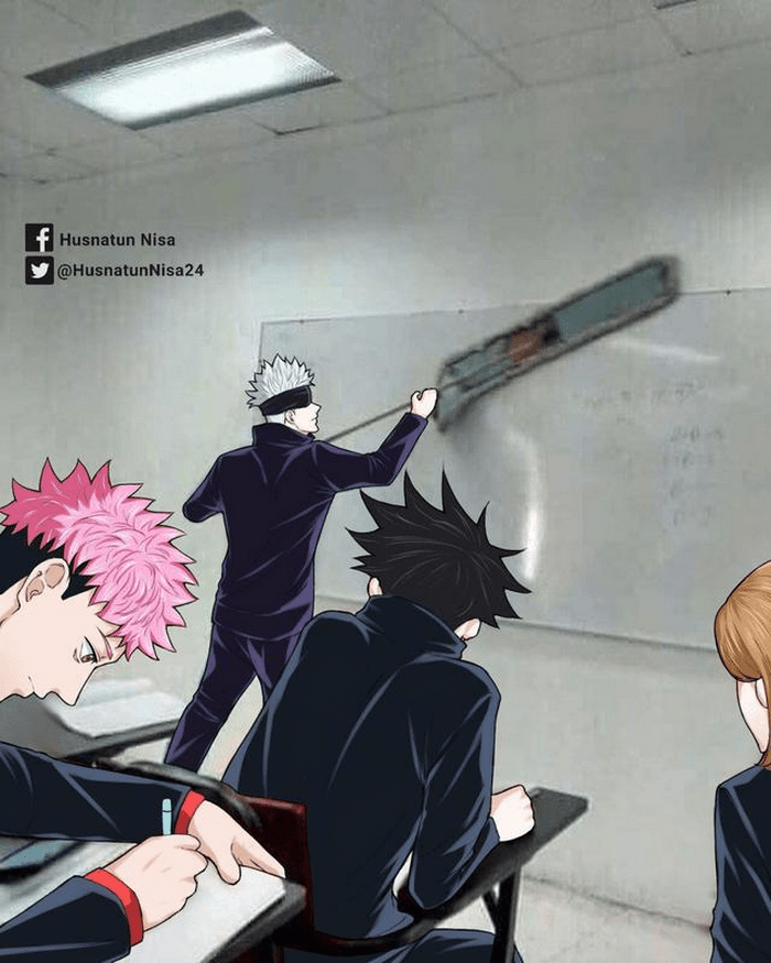 咒术回战恶搞图五条悟全部没有违和感最后一张笑出声