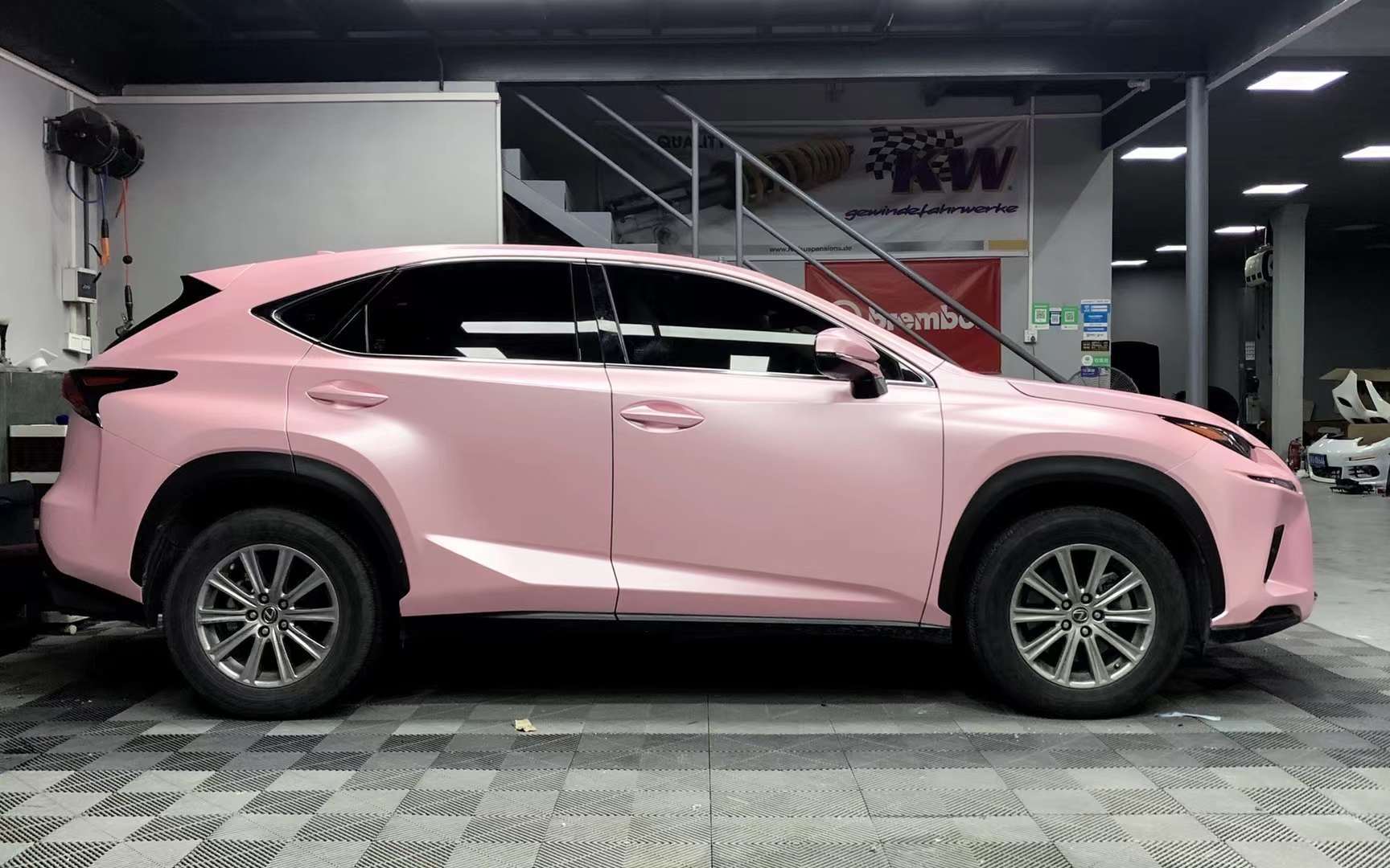 雷克萨斯nx300贴膜ichanger(icr)改变者改色膜电光金属樱花粉