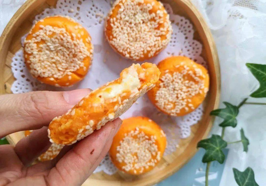 红薯夹心饼零技巧软糯香甜好吃到转圈圈