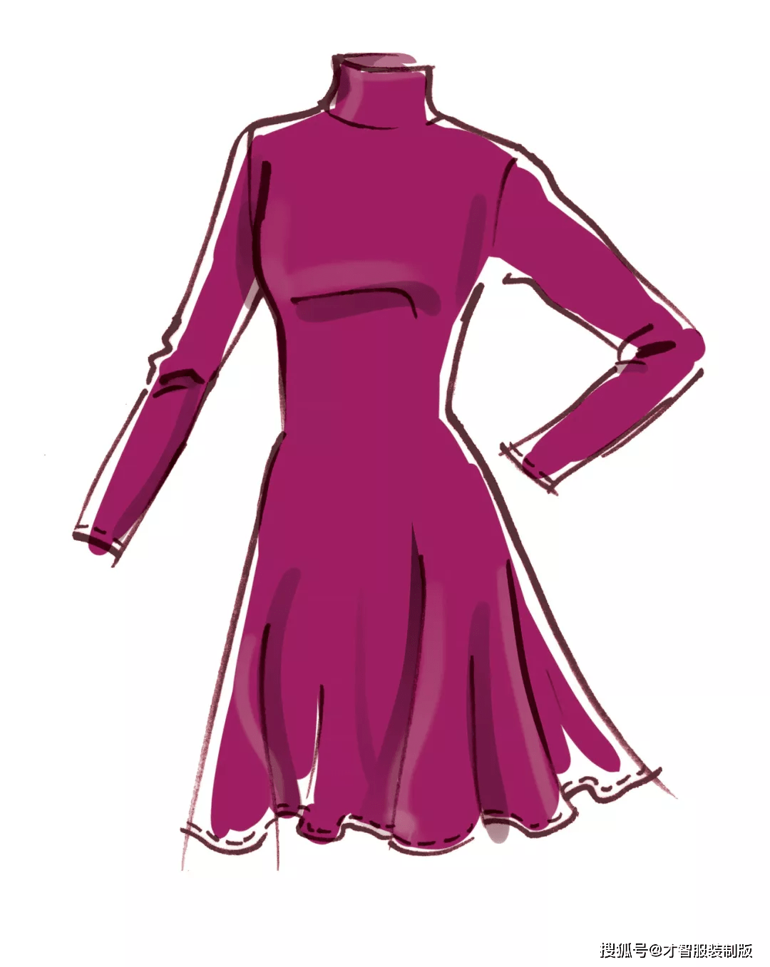 服装|16款连衣裙的设计款式图