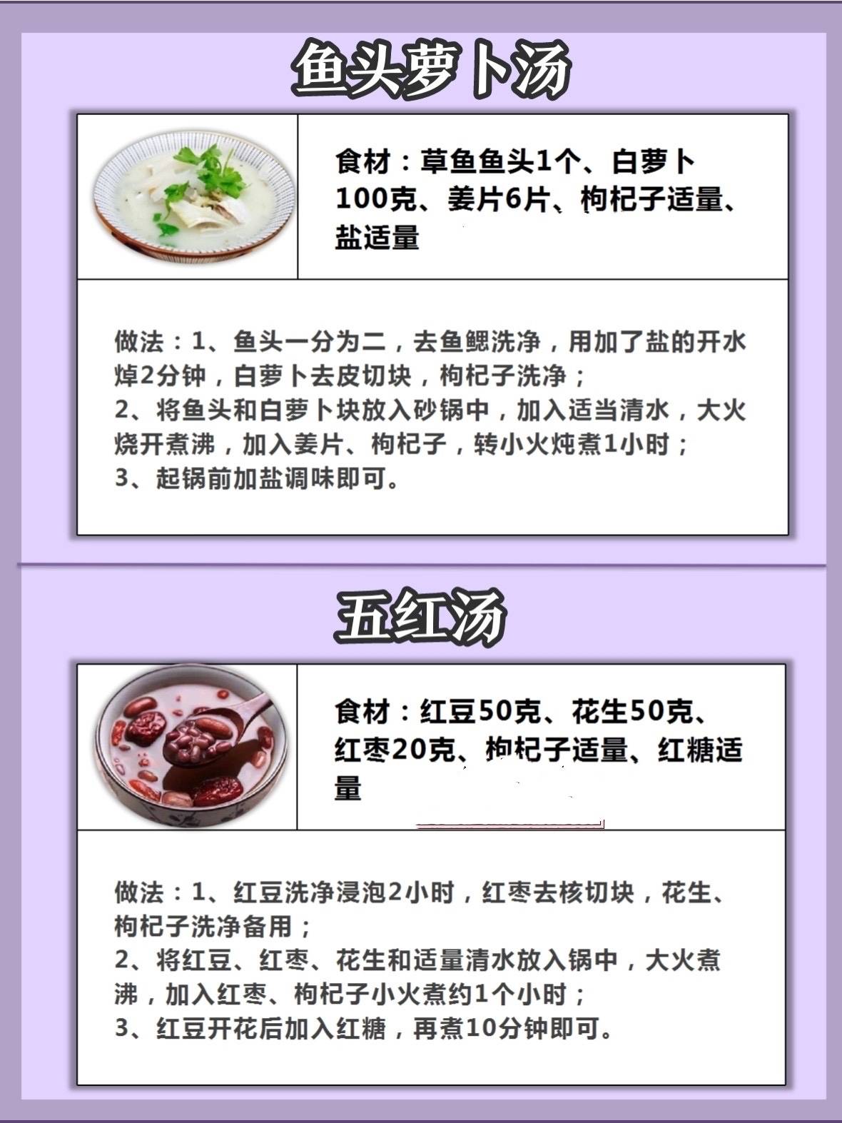 食谱|产后下奶汤|下奶追奶食谱|哺乳妈妈必备