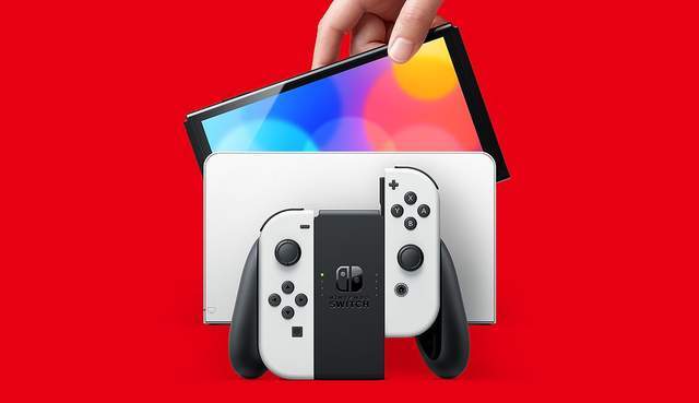 任天堂推出Switch OLED版，底座新增LAN网口，与旧款通用_手机搜狐网