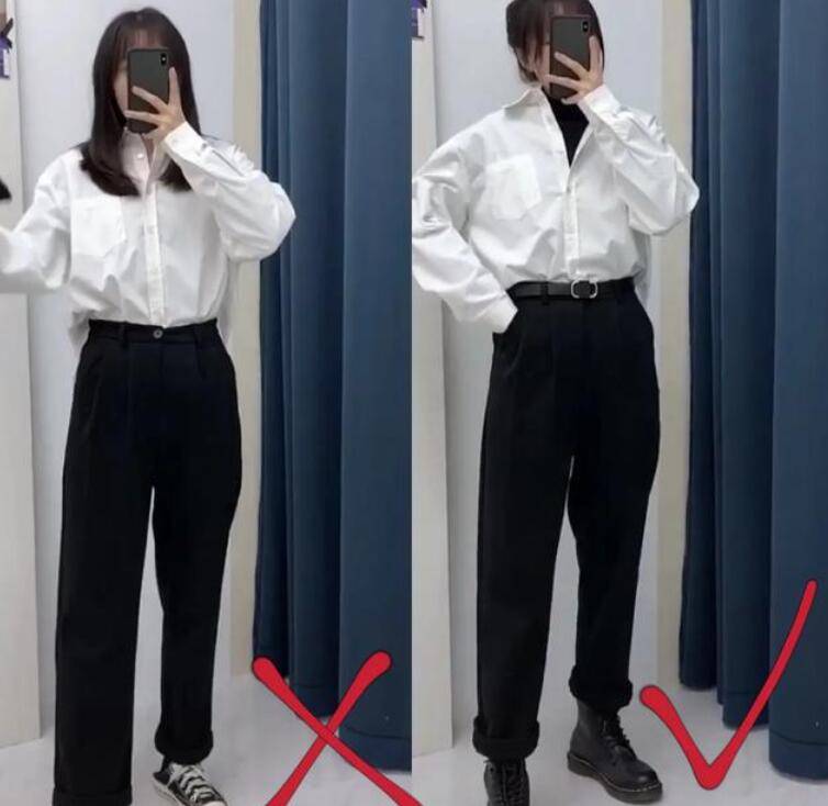 对比|女生如何搭配出大长腿？