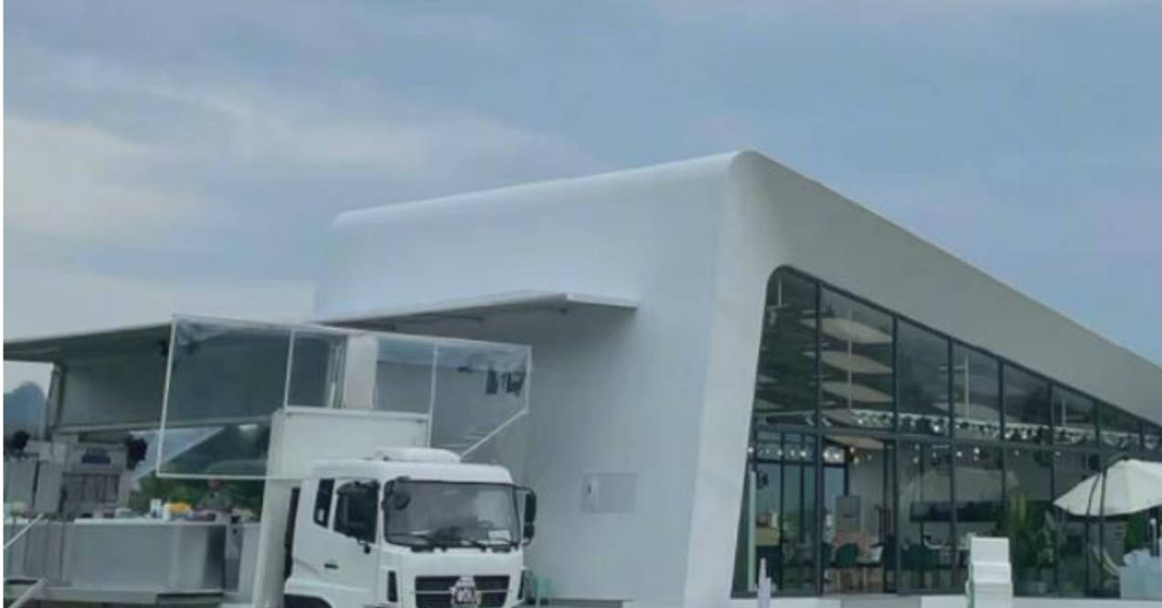 海口|中餐厅第三期录制地点遭网友围观,导演为防代拍,用绿布层层围住?