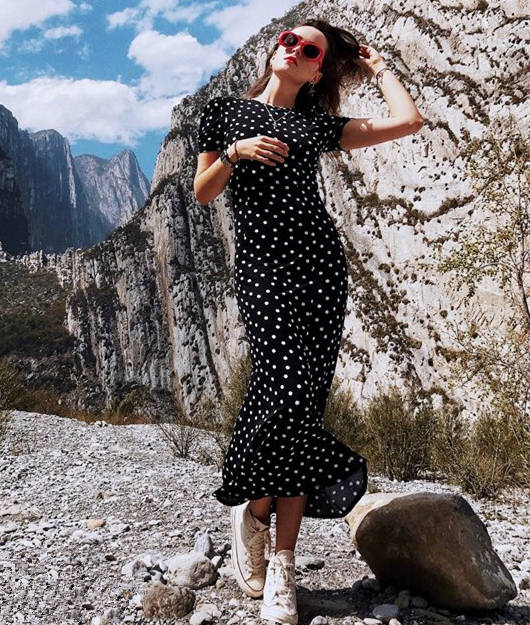 仙女|你还稀罕牛仔裙？波点裙“卷土重来”，轻松赚足吸睛率