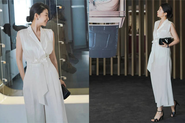 服装|又被三木圈粉，一身全白色穿出显瘦高级感，优雅迷人太有气质
