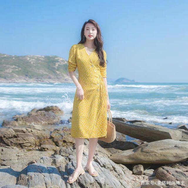 夏天|小个子气质端庄连衣裙，度假旅游必备