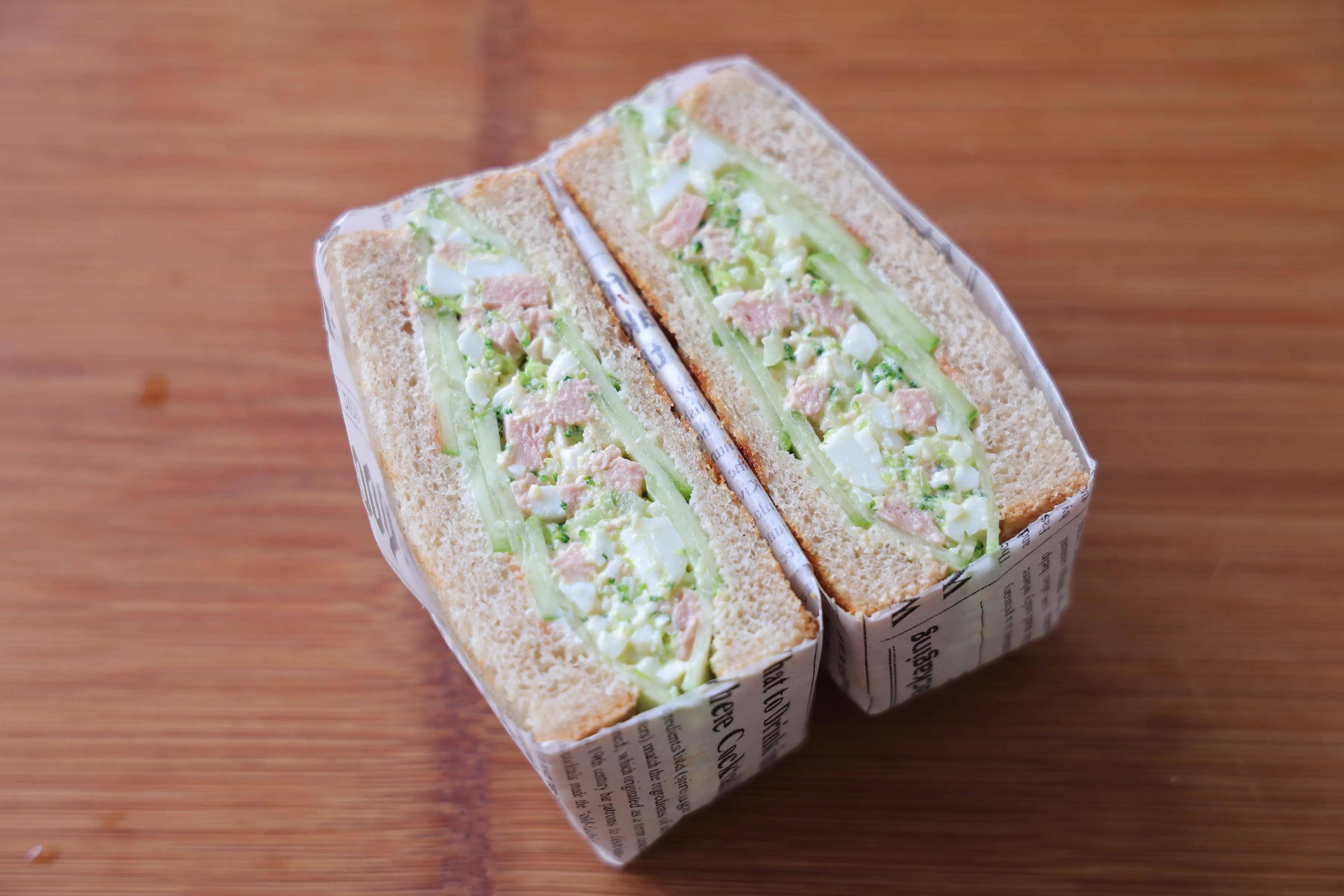 蔬菜|适合减脂健身的三明治，低油低脂，膳食纤维含量高，10分钟搞定