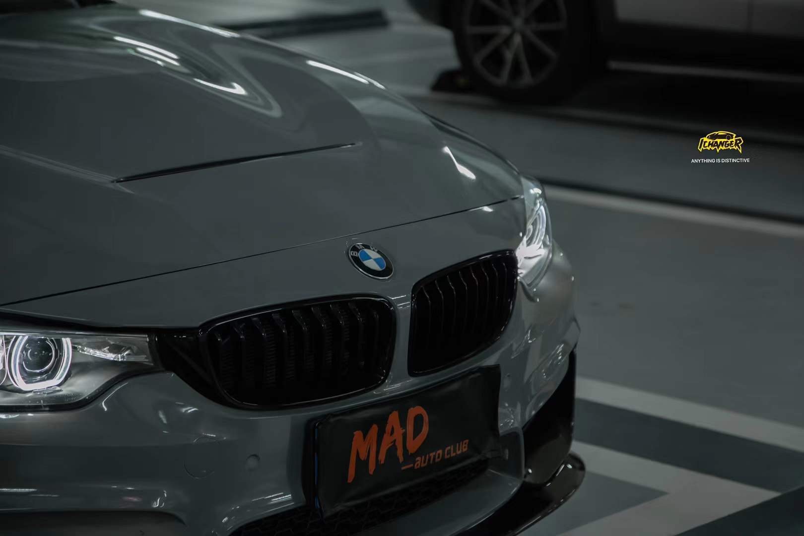 ichanger改色膜宝马m系汽车贴膜icr改变者水晶水泥灰深