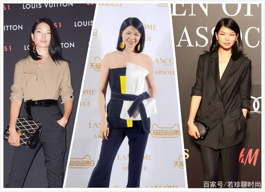 黑色|吕燕虽然长得一般，身材也不算完美，但是衣品是真的高级，太有范