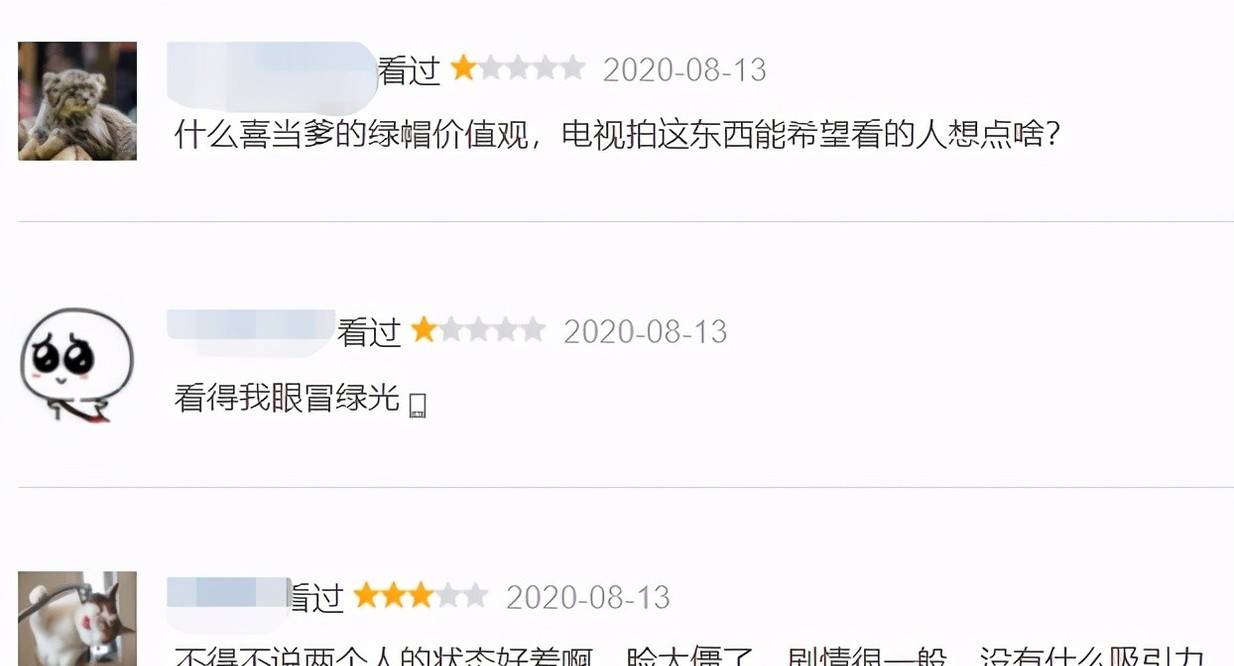 评分|2020年度十大烂剧，最高的4.4分，最低的只有2.5分？