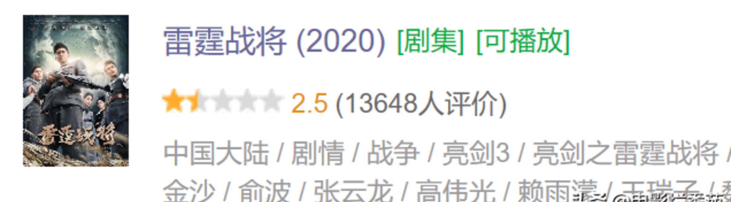 评分|2020年度十大烂剧，最高的4.4分，最低的只有2.5分？