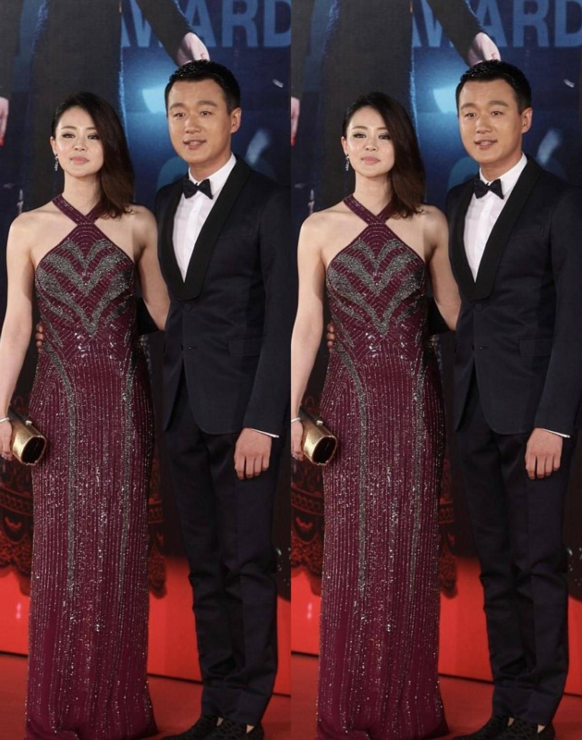 设计|佟大为携妻合体同框,妻子关悦一袭红裙太惹眼,长得英气有气场