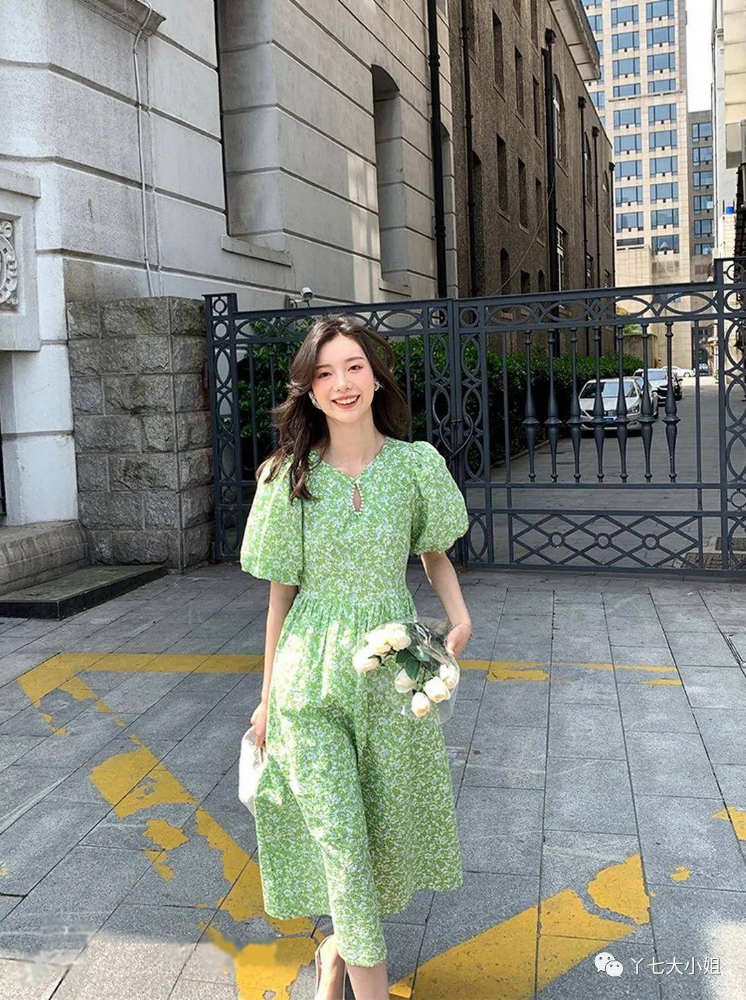 面料|今年夏天桔梗裙又火了，优雅又显气质！