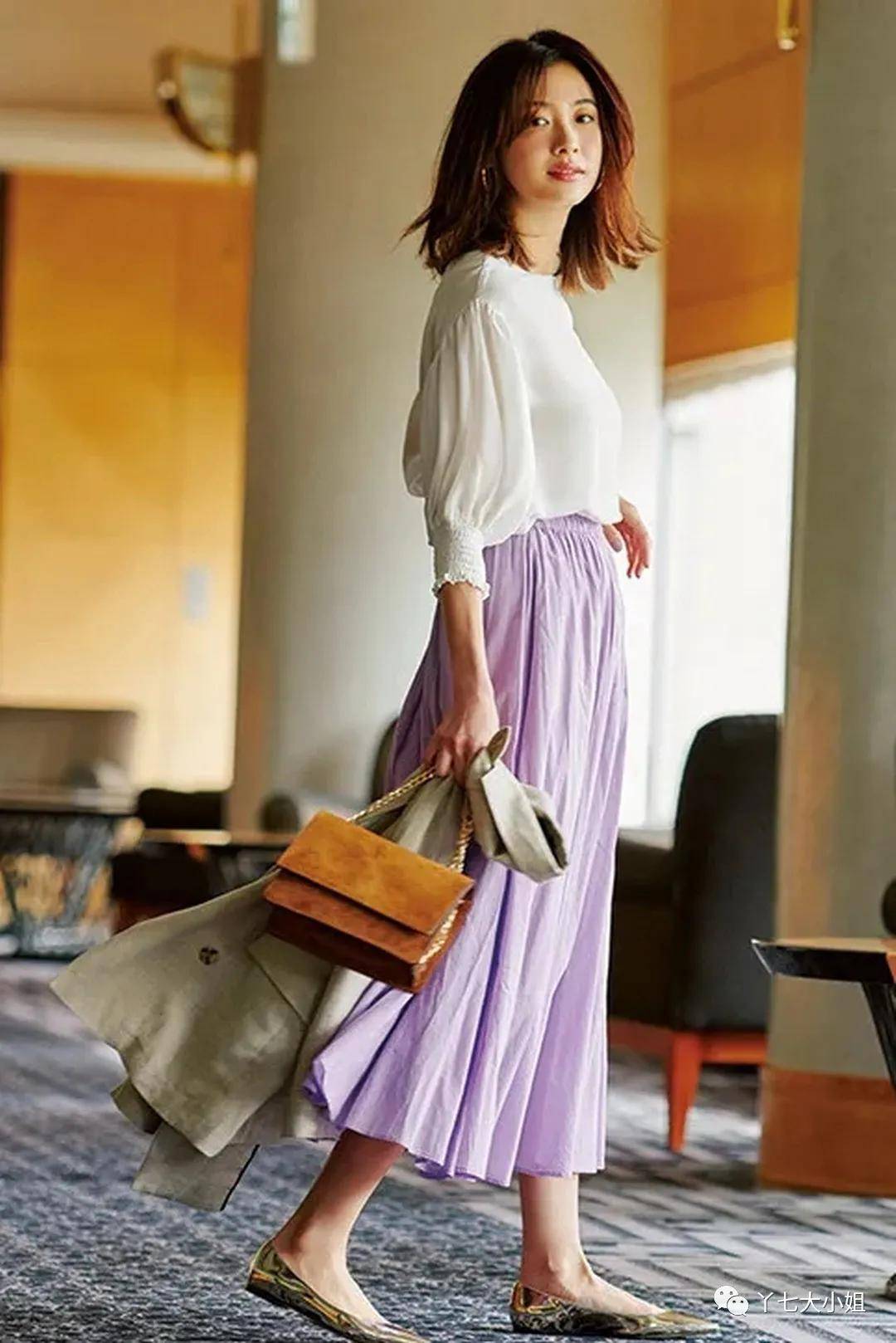 面料|今年夏天桔梗裙又火了，优雅又显气质！