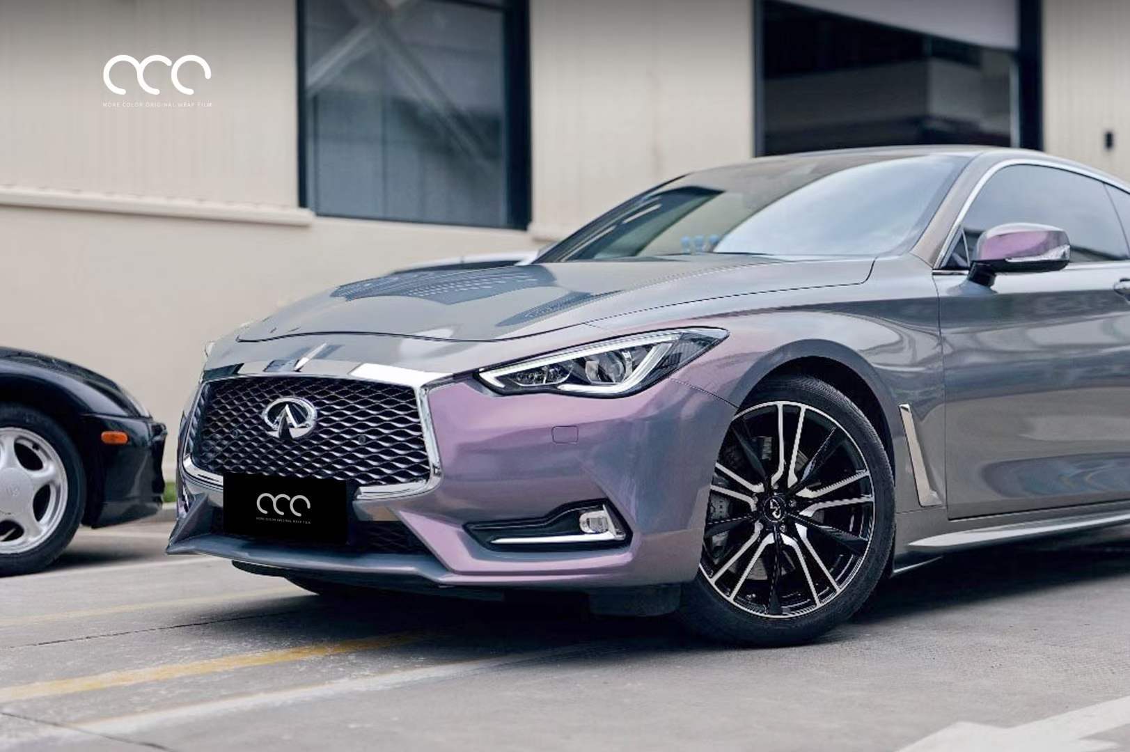 英菲尼迪汽车贴膜mcwrap漫彩改色膜梦幻灰