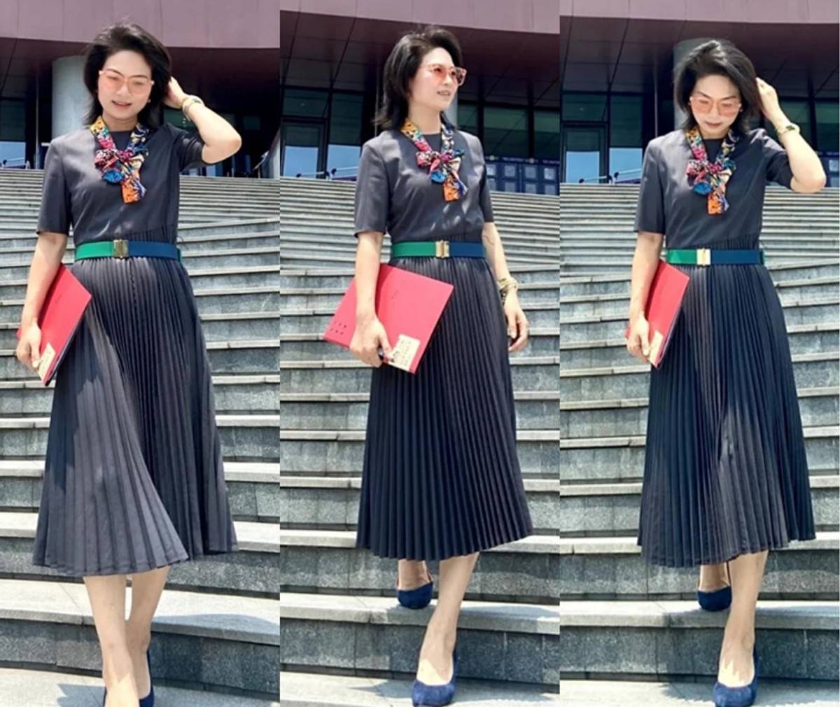 上衣|“上衣塞下摆”大妈感十足？50岁女人试试这几招，点明腰线又优雅